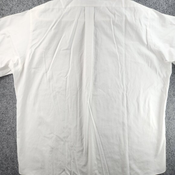 Brooks Brothers All Cotton Point 17 33 Traditional Non-Iron White Button Up Men - Picture 15 of 16